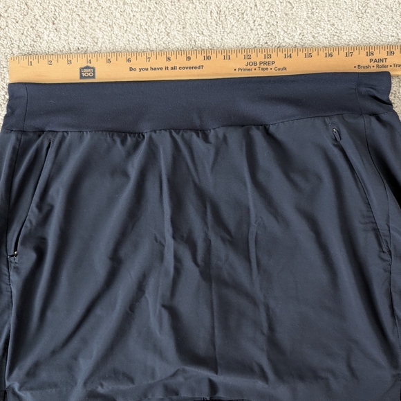 Athleta Skirt Womens 16 Soho Skort Shorts Blue Athletic Stretch Elastic Waist - Picture 10 of 11